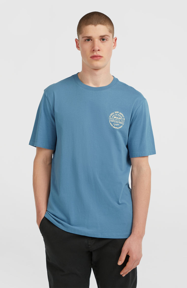 Chest-Print T-Shirt | Mozart Blue Chest-Print T-Shirt | Mozart Blue