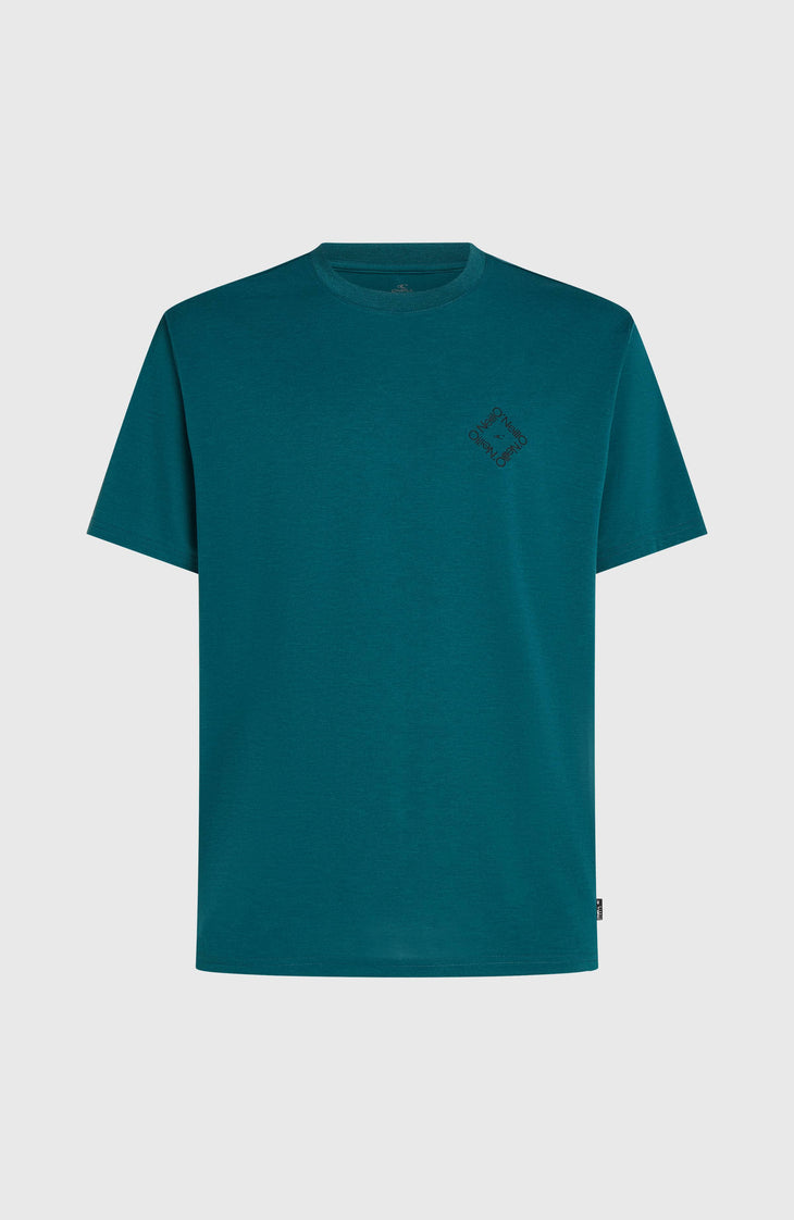 O'Neill Hybrid Polygiene Back-Print T-Shirt | Botanical Heat