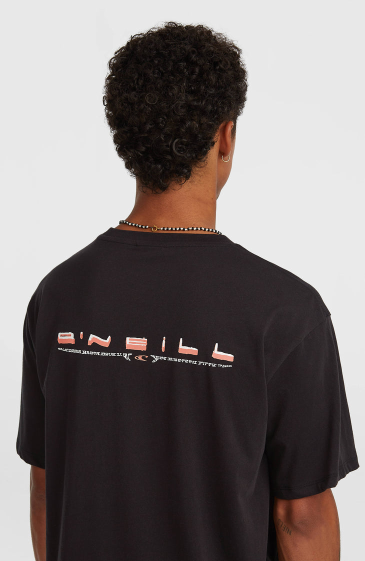 O’Neill Retro Back Print T-Shirt | Black Out