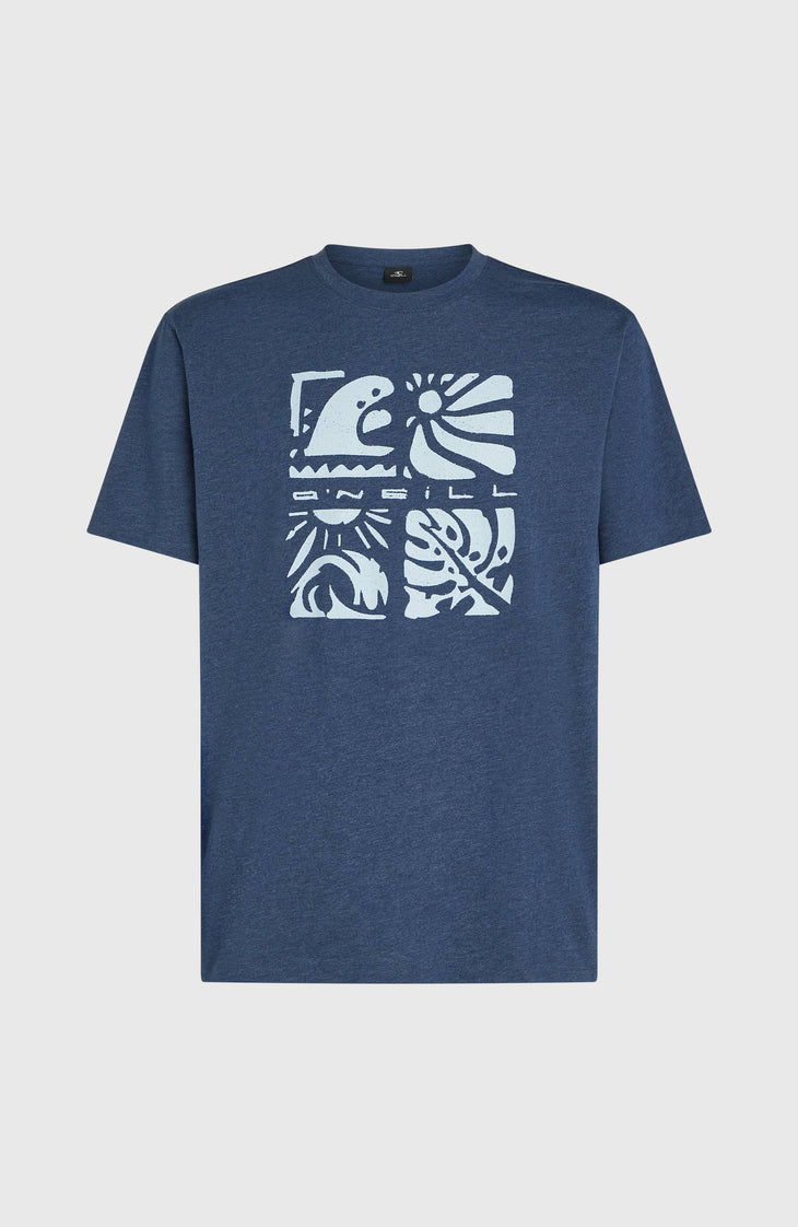 O’Neill Melange Front Print T-Shirt | English Evening