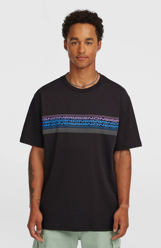 O’Neill Logo Stripe T-Shirt | Black Out