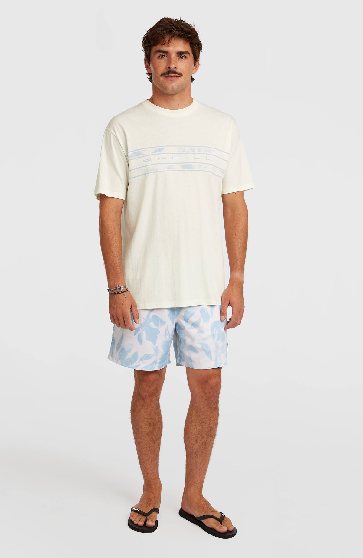 O’Neill Flower Stripe T-Shirt | Snow White