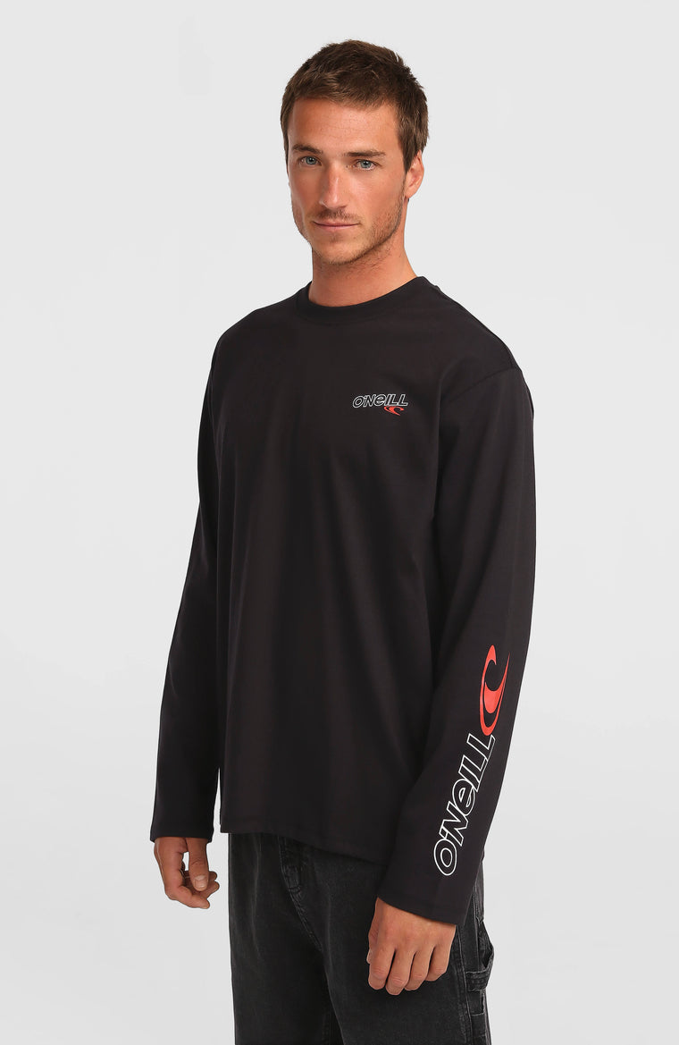 Essentials 90s Logo Long-Sleeve T-Shirt | Black Out Essentials 90s Logo Long-Sleeve T-Shirt | Black Out