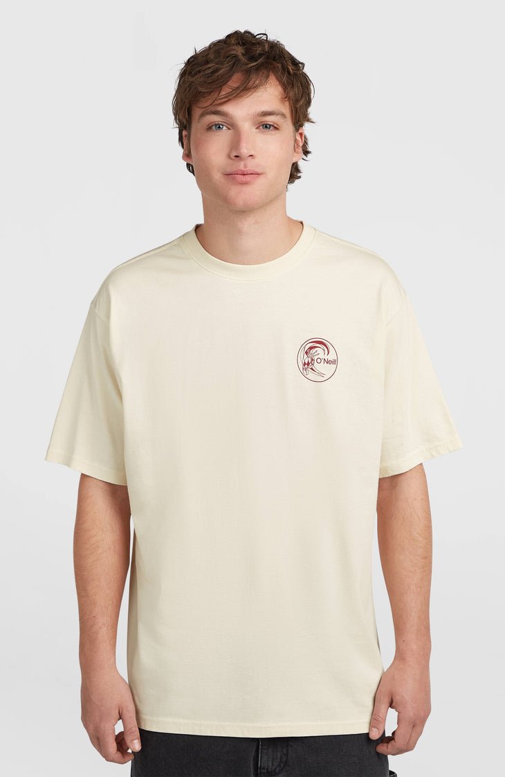 O'Riginals Retro Back-Print T-Shirt | Linen White