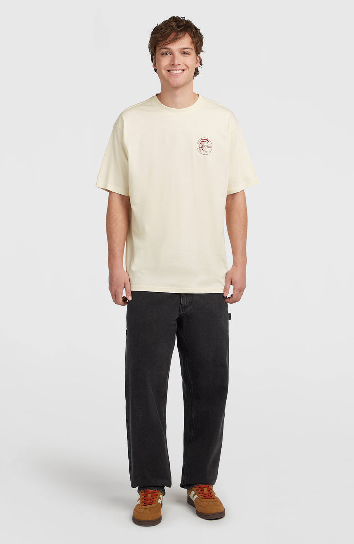 O'Riginals Retro Back-Print T-Shirt | Linen White