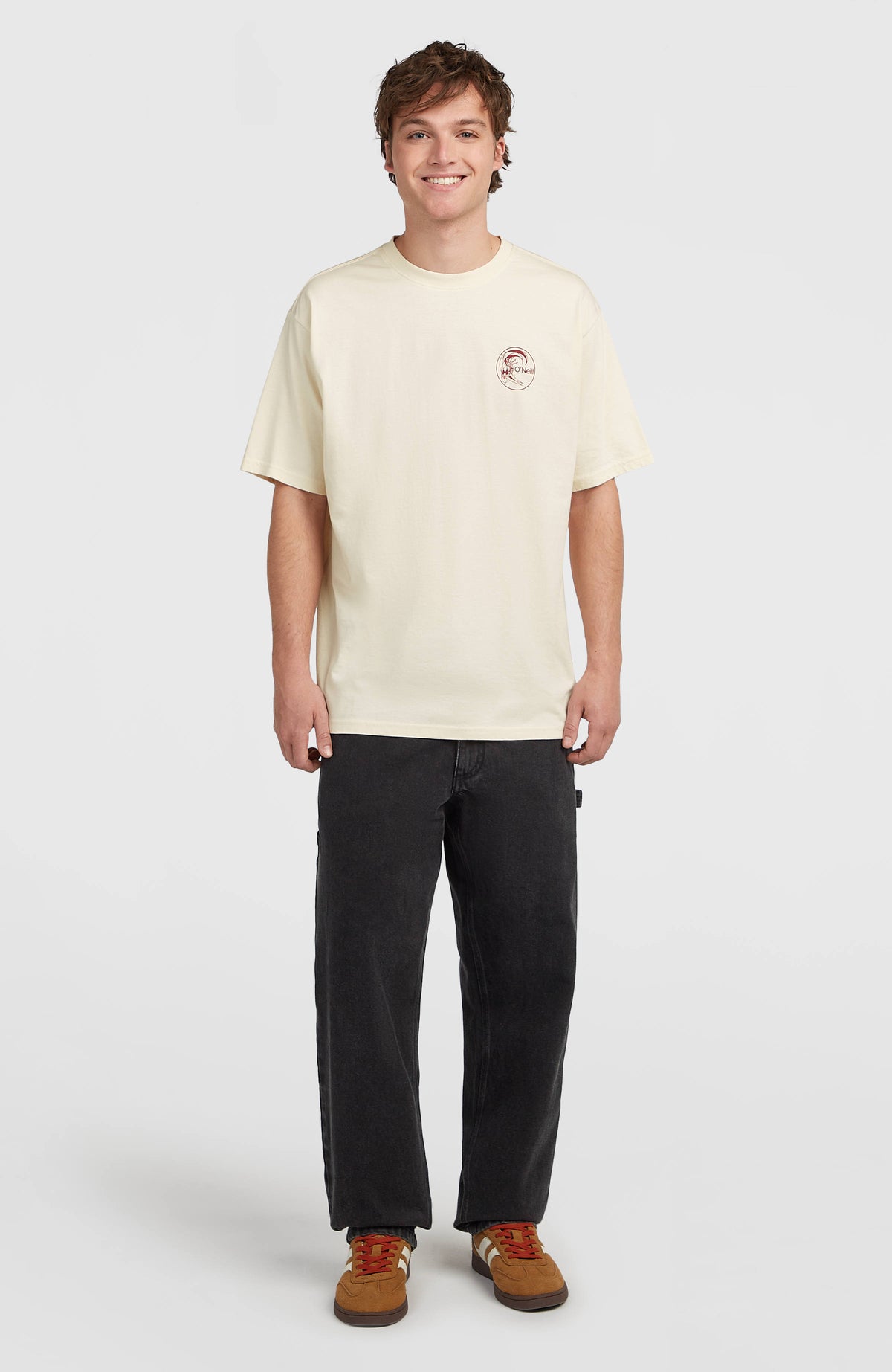 O'Riginals Retro Back-Print T-Shirt | Linen White
