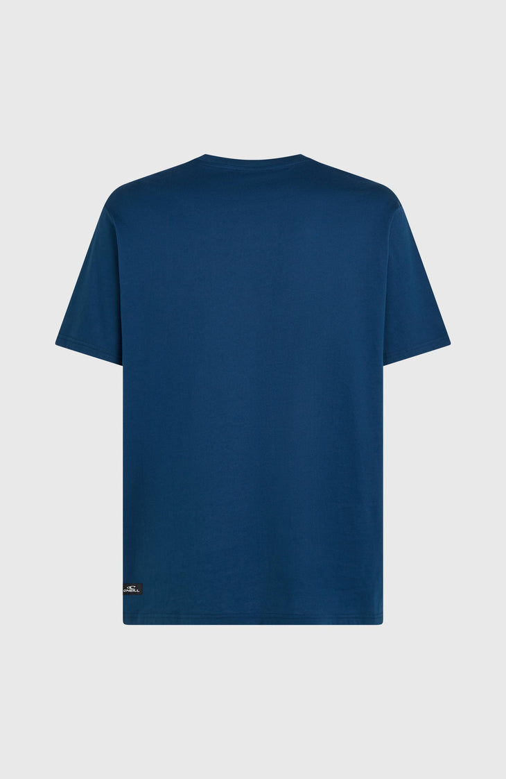 Muir Chest Print T-Shirt | Regal Blue