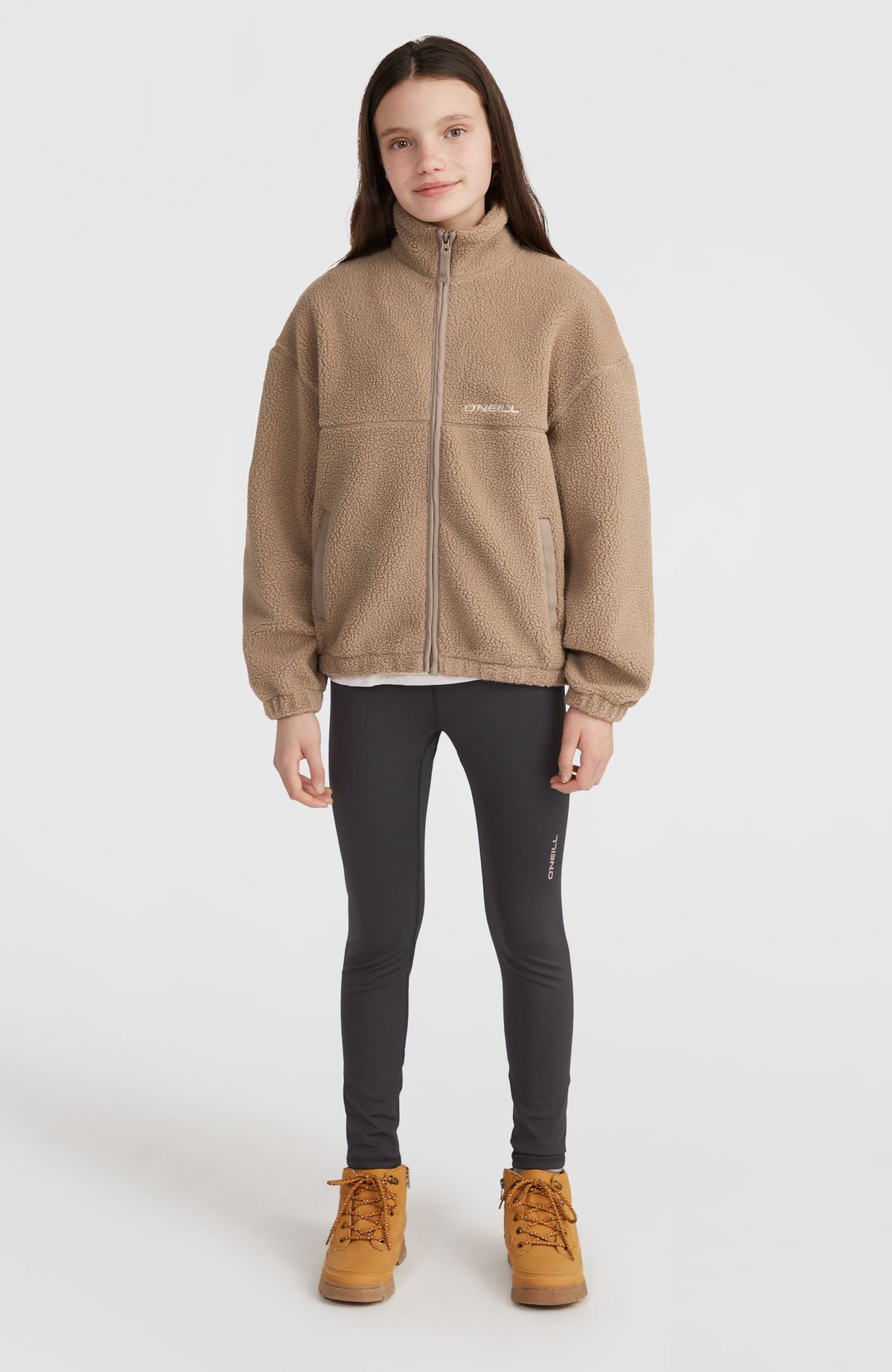 High-Pile Full-Zip Fleece | Concrete