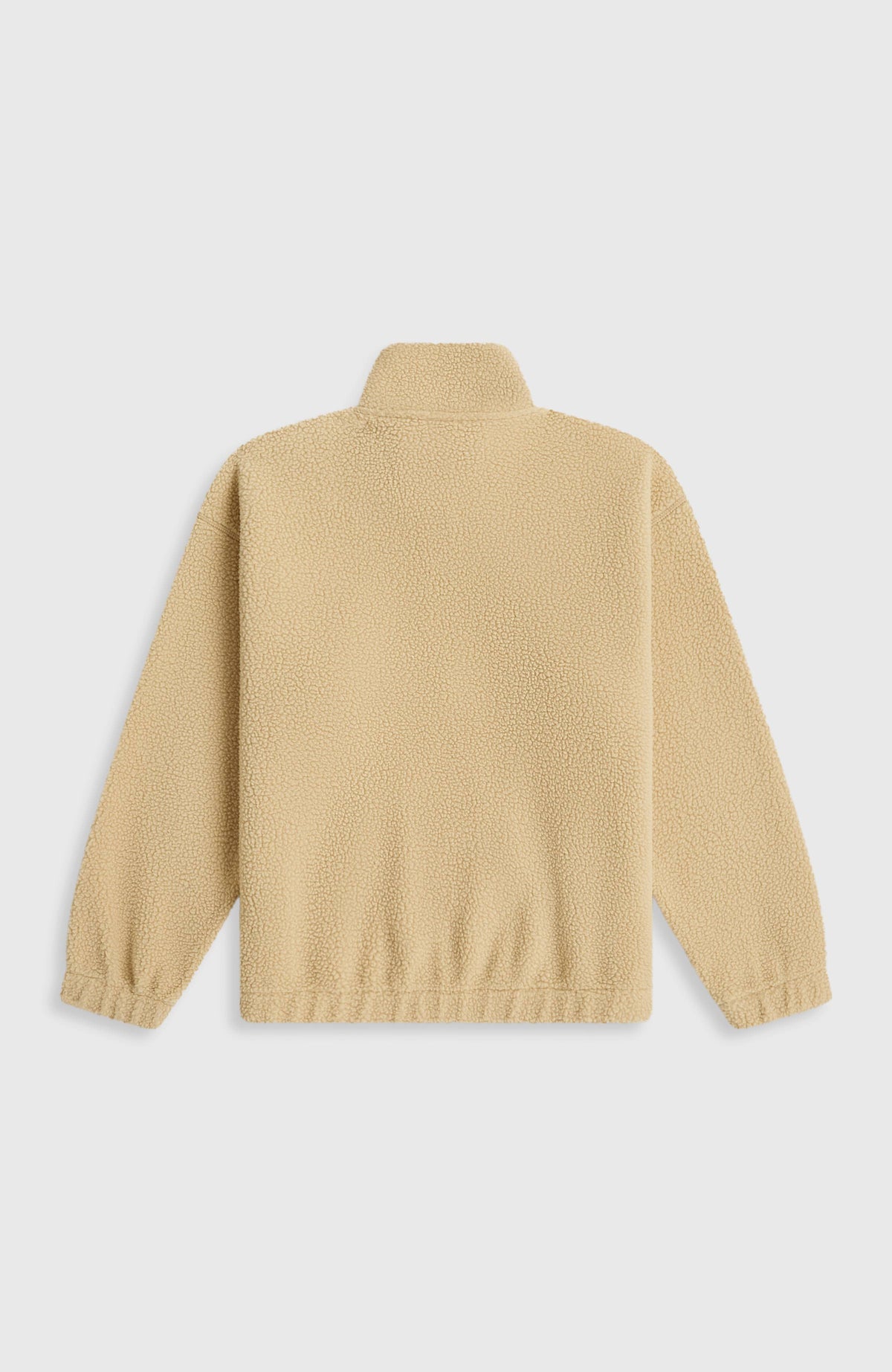 High-Pile Full-Zip Fleece | Olive Blush