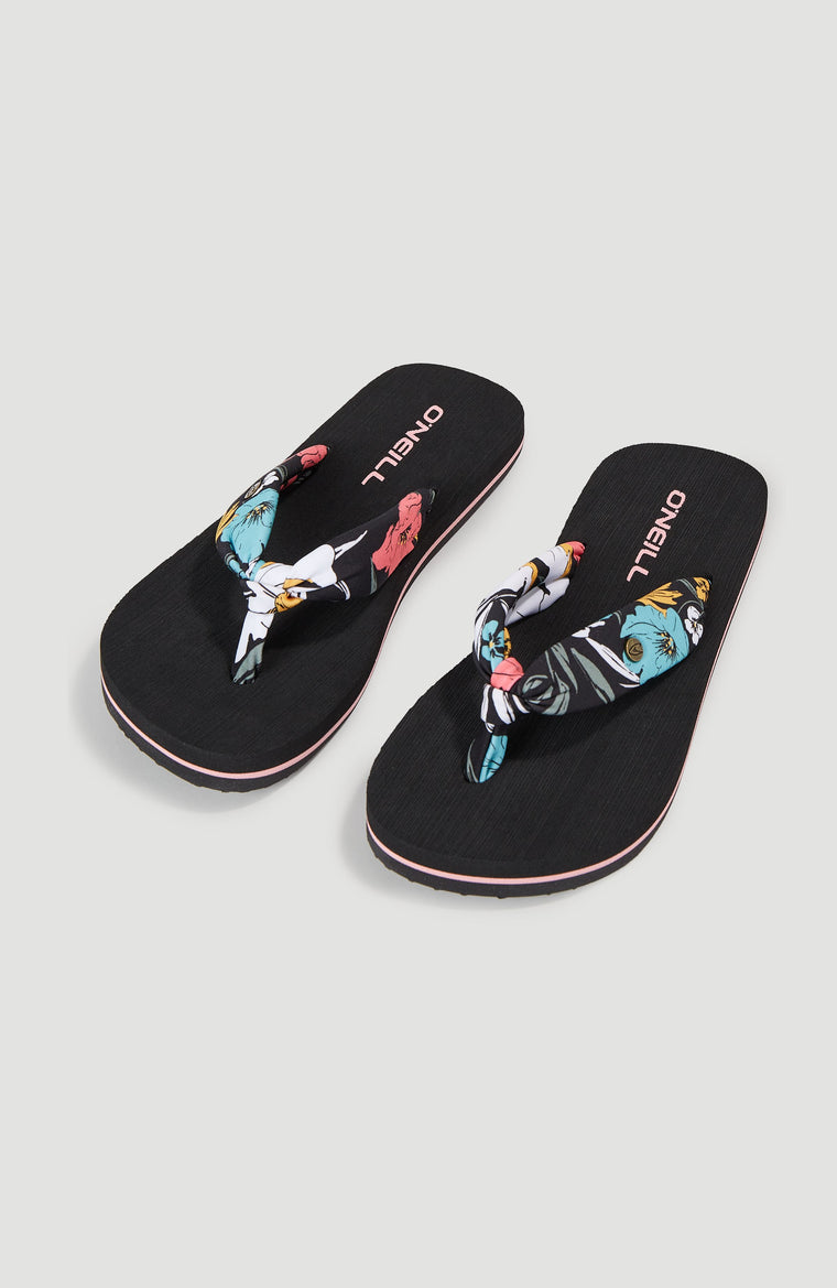 Ditsy Sun Sandals | Black/Blue Bluemchen Ditsy Sun Sandals | Black/Blue Bluemchen