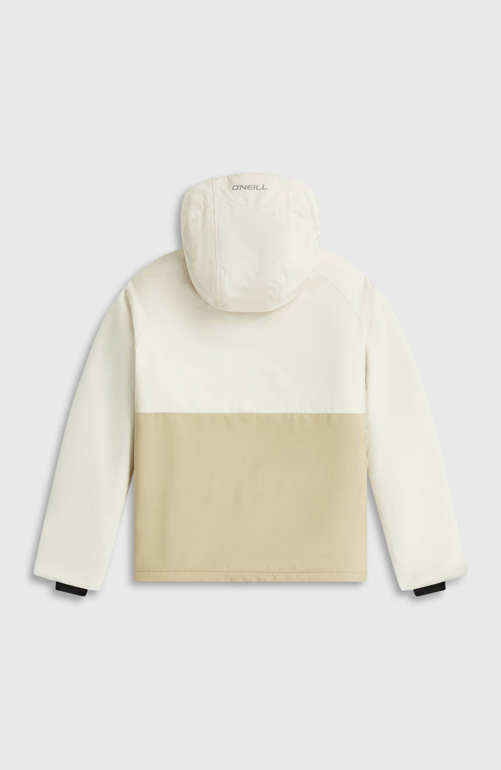 FWC'Cruz Raglan Snow Jacket | Linen White Colour Block