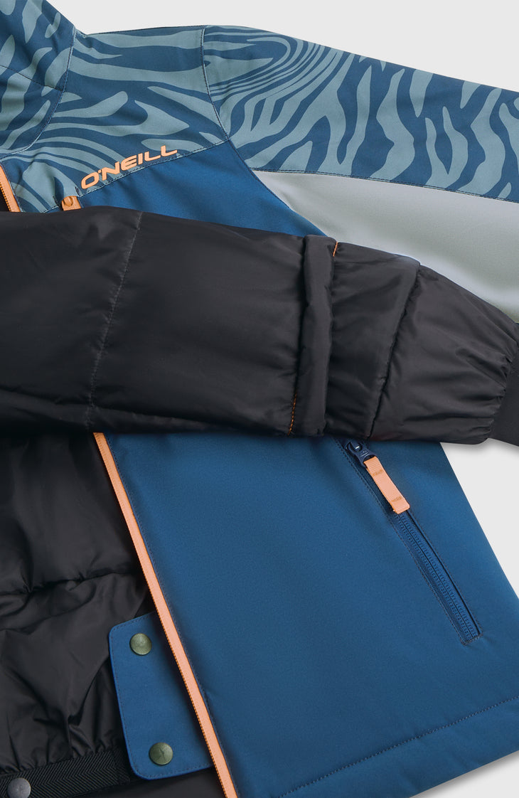 FWC'Cruz Triple Snow Jacket | Blue Swirl Zebra