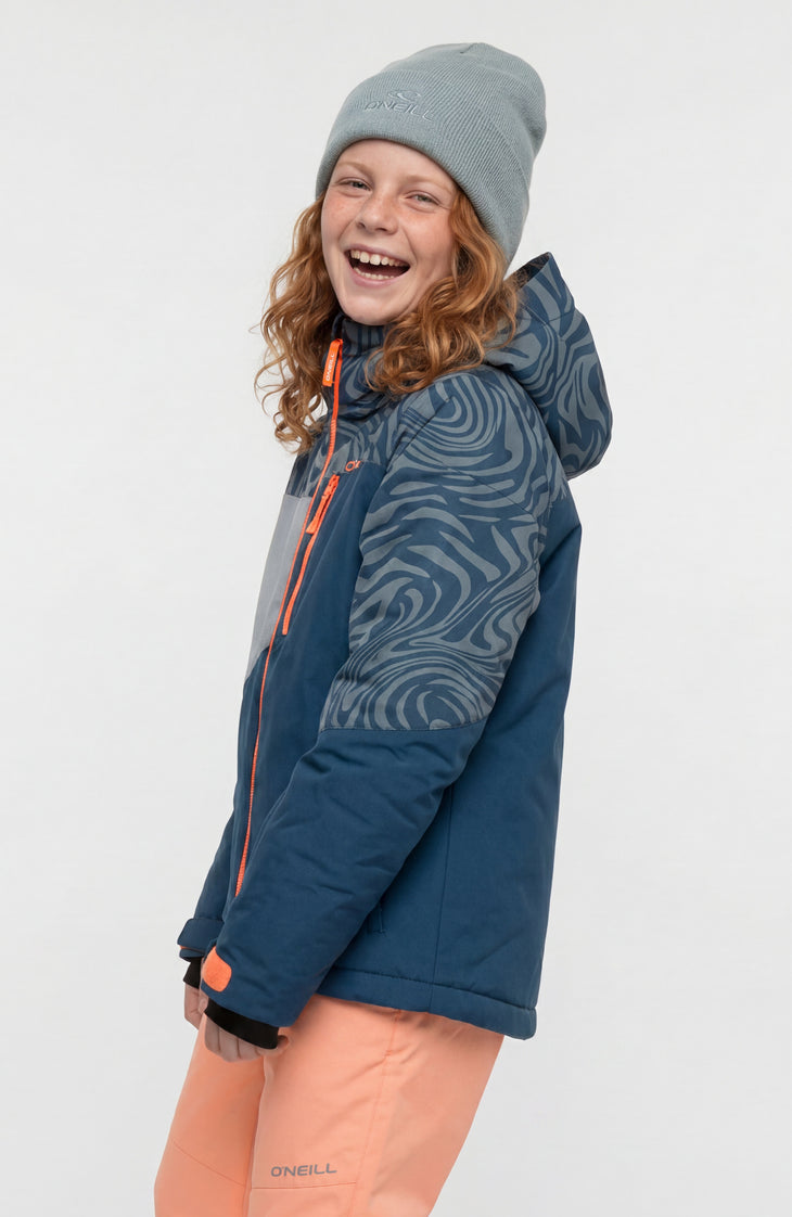 FWC'Cruz Triple Snow Jacket | Blue Swirl Zebra