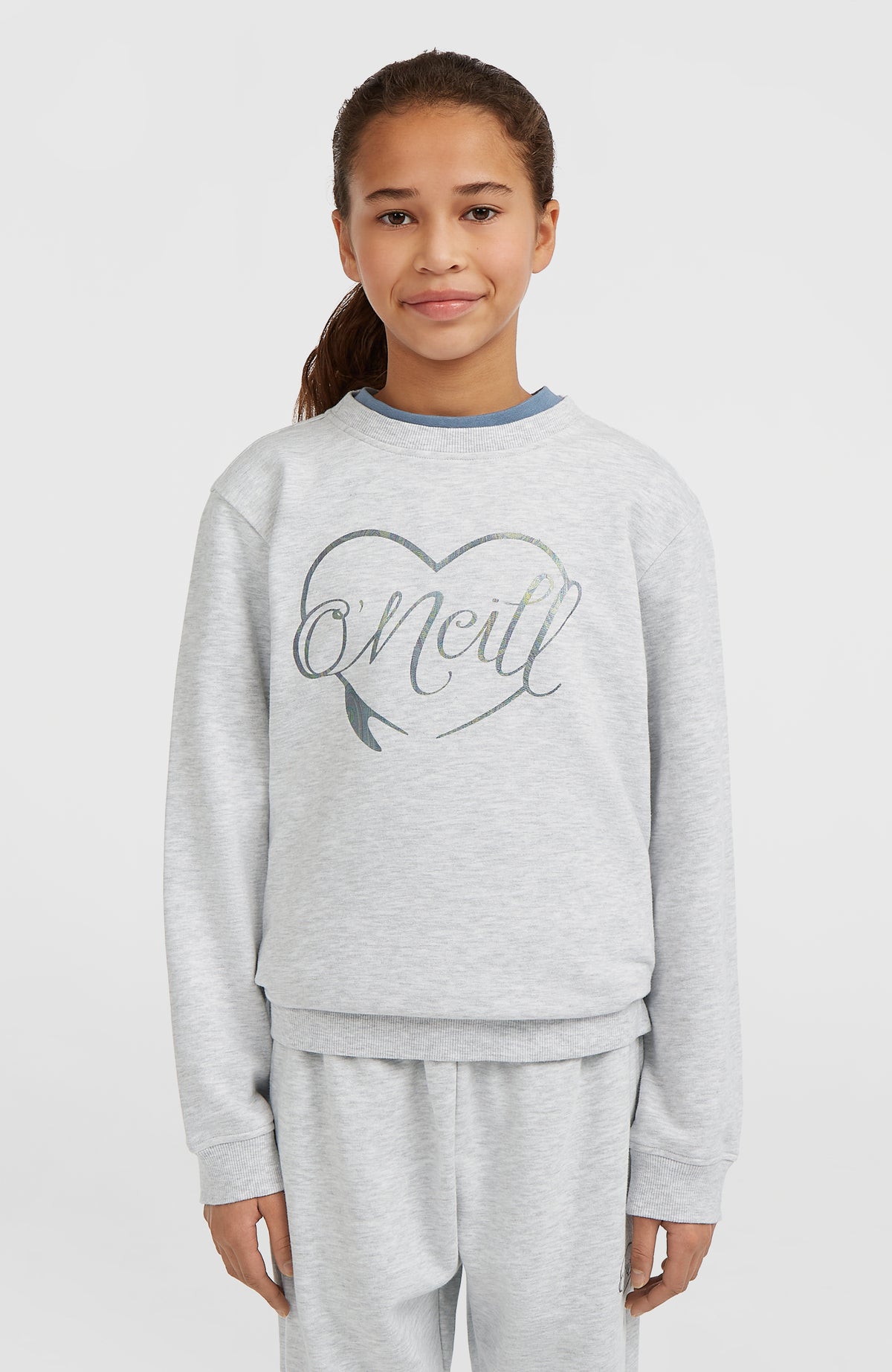 Essentials Crew Sweatshirt | White Melange