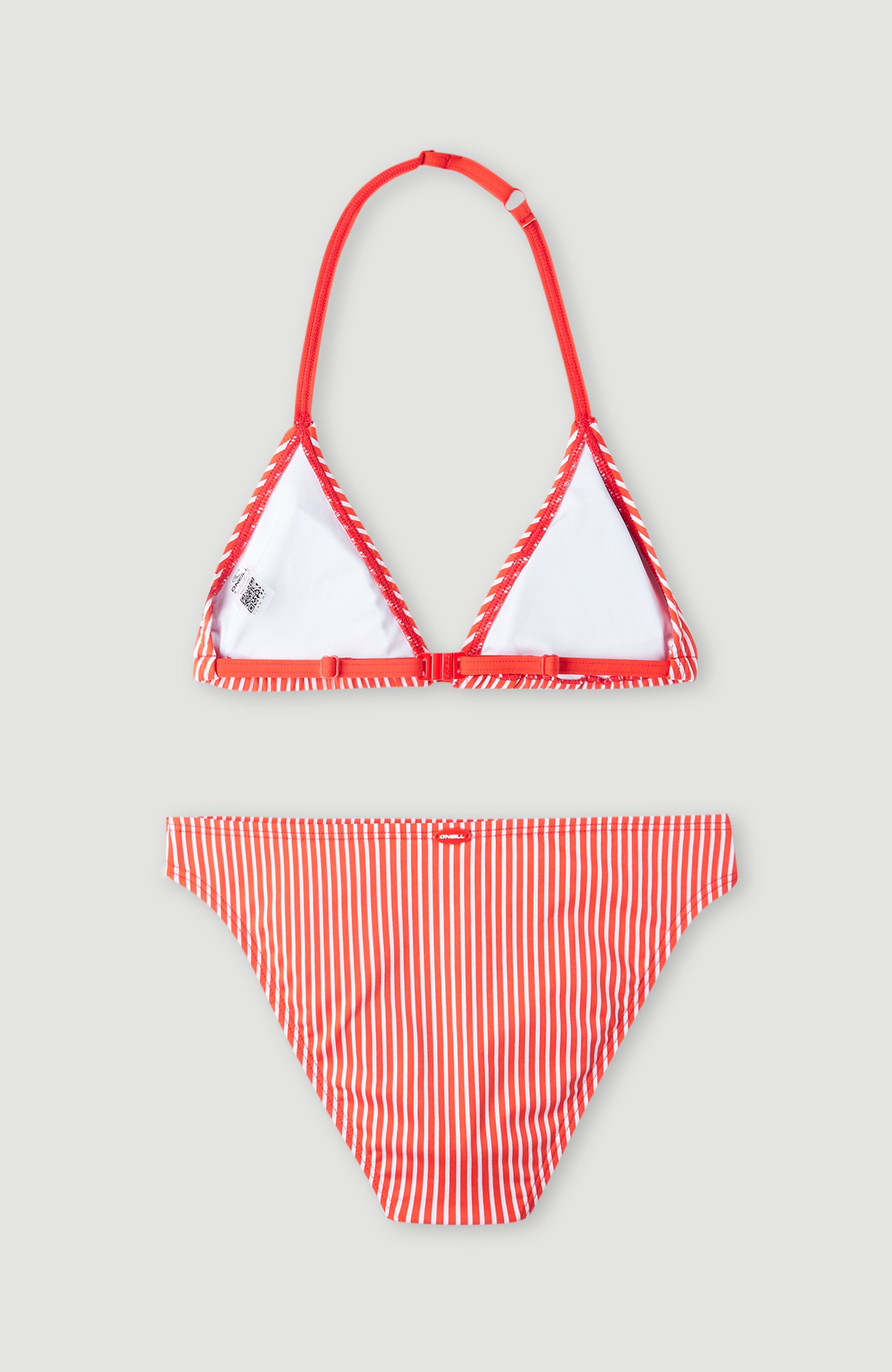 Striped triangle bikini on sale