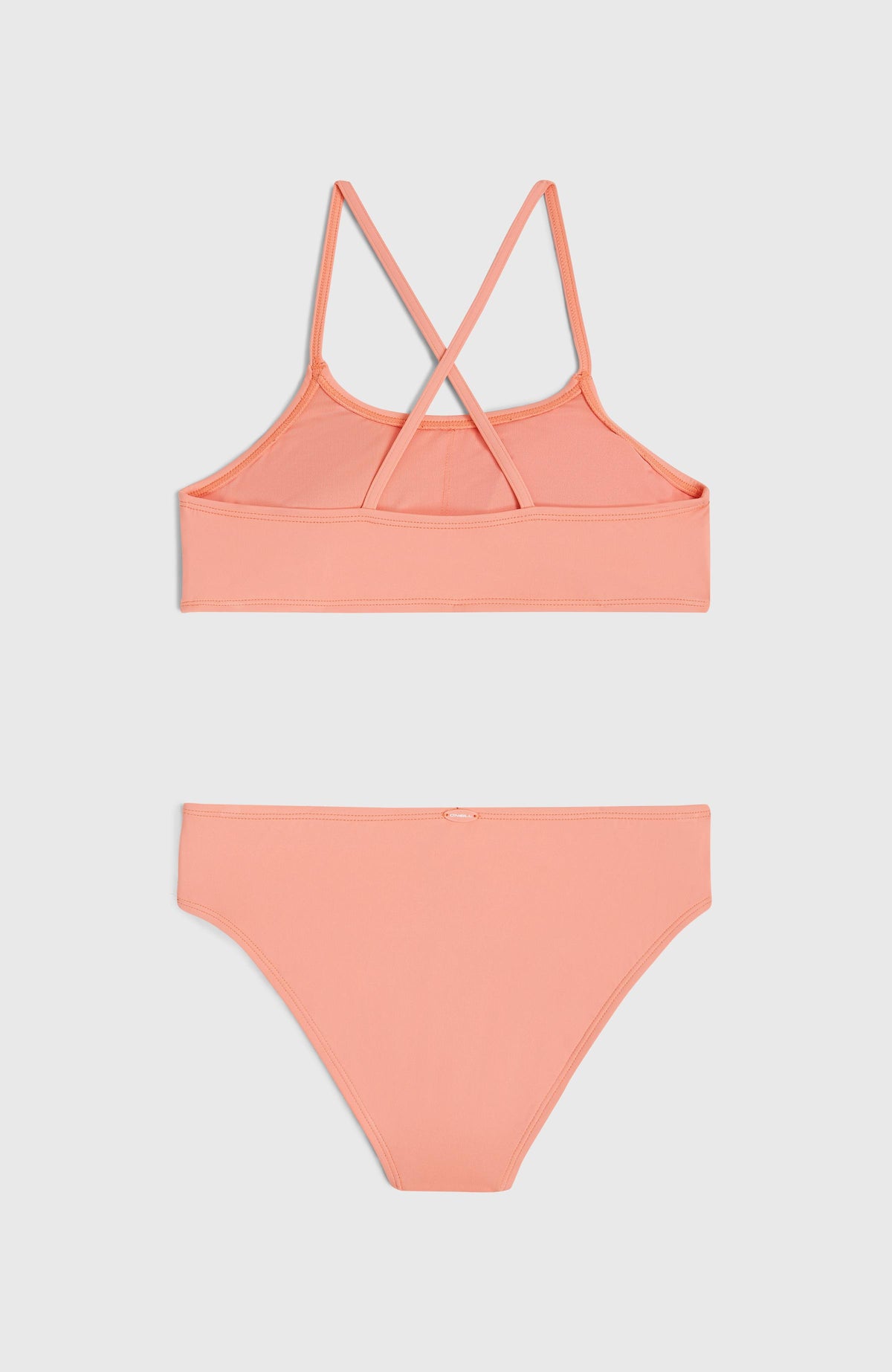 Essentials Bralette Bikini Set | Coral Pink