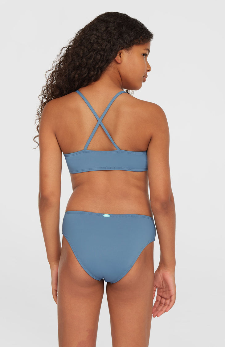 Essentials Bralette Bikini Set | Copen Blue