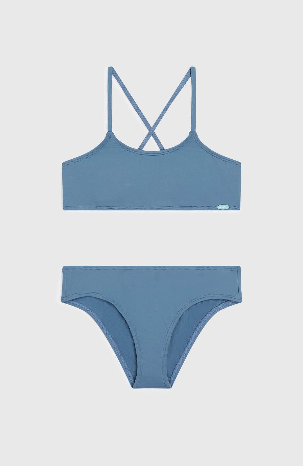 Essentials Bralette Bikini Set | Copen Blue