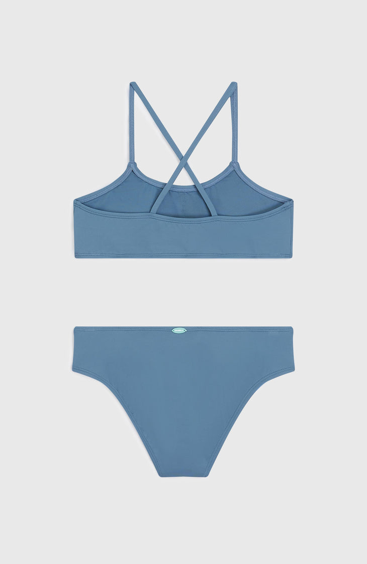 Essentials Bralette Bikini Set | Copen Blue