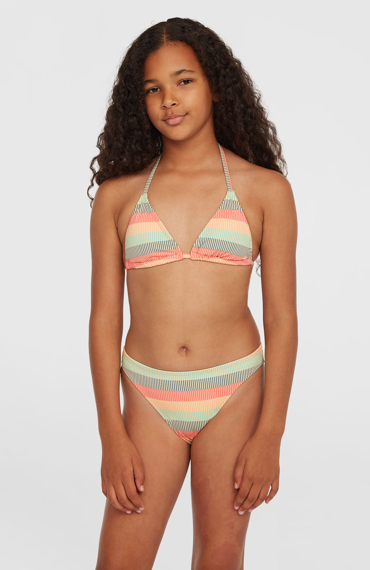 Essentials Triangle Bikini Set | Stipple Stripe Essentials Triangle Bikini Set | Stipple Stripe