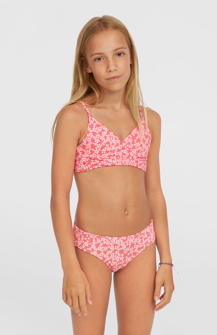 Bralette Bikini Set | Pink Milliflower