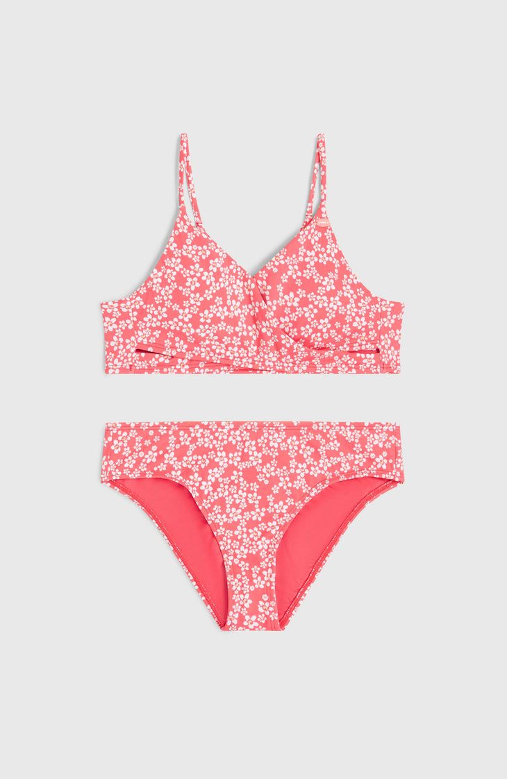 Bralette Bikini Set | Pink Milliflower