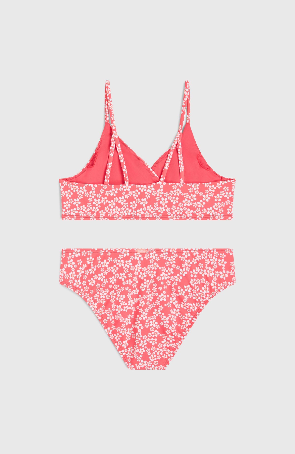 Bralette Bikini Set | Pink Milliflower
