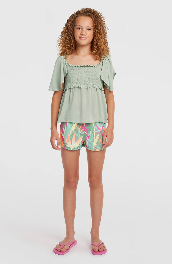 Essentials Swimshorts | Green Wmns Tropicana
