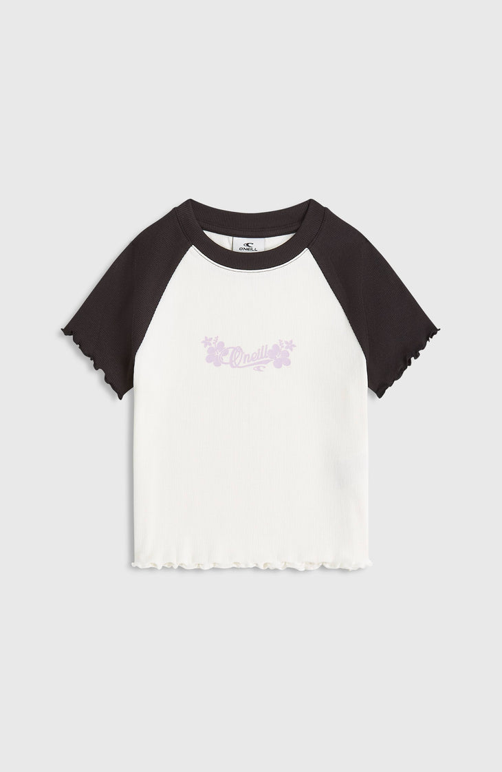O'Neill Colour-Block Rib T-Shirt | Snow White Colour Block