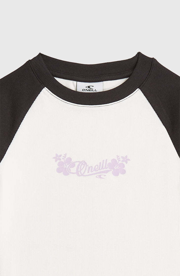 O'Neill Colour-Block Rib T-Shirt | Snow White Colour Block