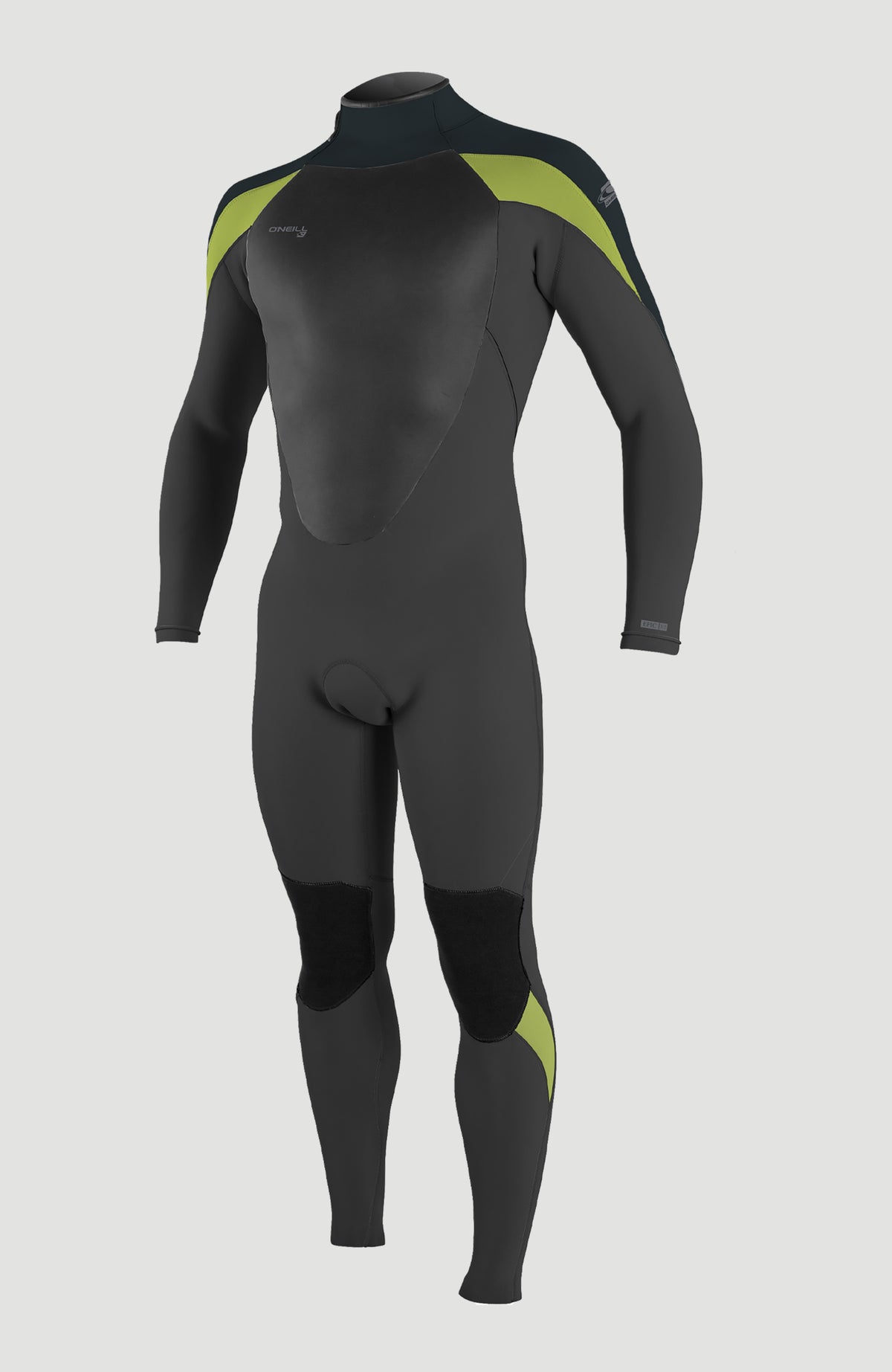 Epic 4/3mm Back Zip Full Wetsuit | BLACK/GUNMETAL/DAYGLO