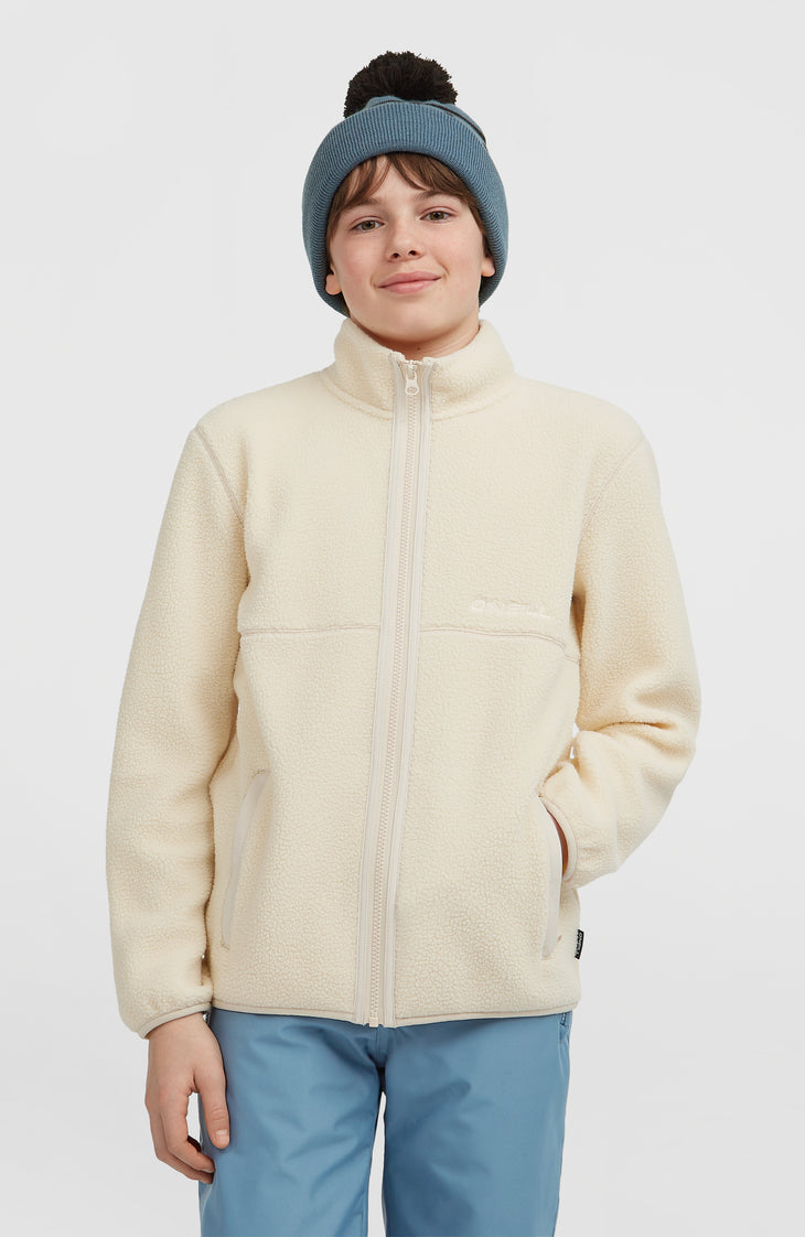 High-Pile Full-Zip Fleece | Macaron