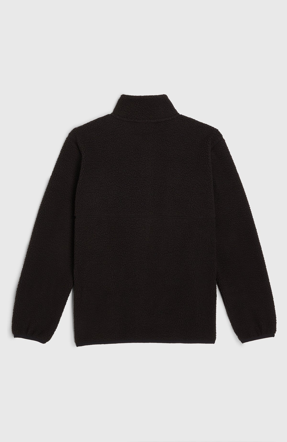 High-Pile Full-Zip Fleece | Black Out