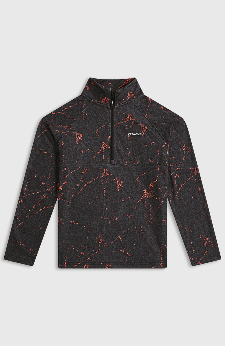 FWC'Cruz Printed Half-Zip Fleece | Black Basalt