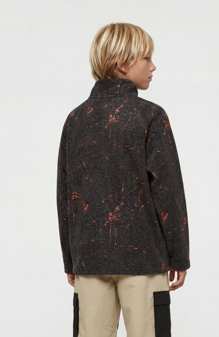 FWC'Cruz Printed Half-Zip Fleece | Black Basalt