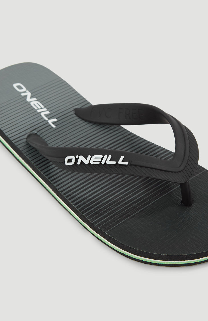 Profile Graphic Sandals | Black Simple Gradient B Panel