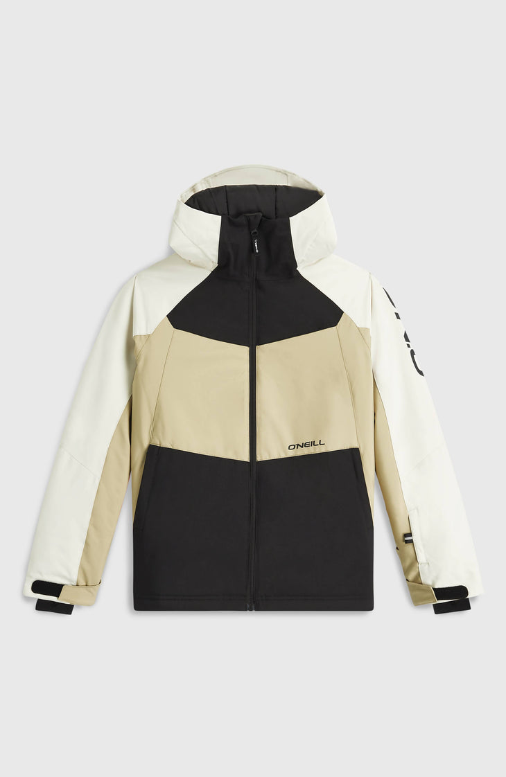 FWC'Cruz Mean Machine Snow Jacket | Linen White Colour Block