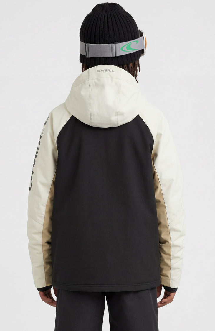 FWC'Cruz Mean Machine Snow Jacket | Linen White Colour Block