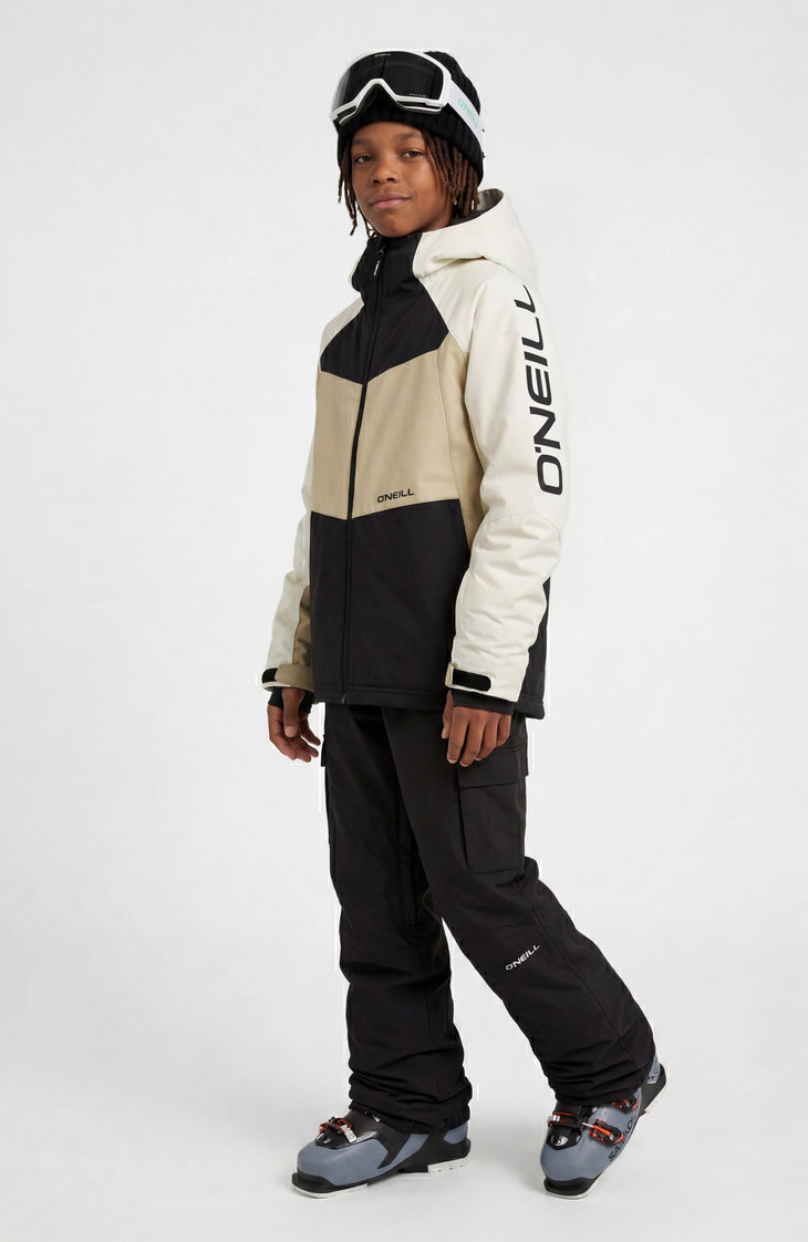 FWC'Cruz Mean Machine Snow Jacket | Linen White Colour Block