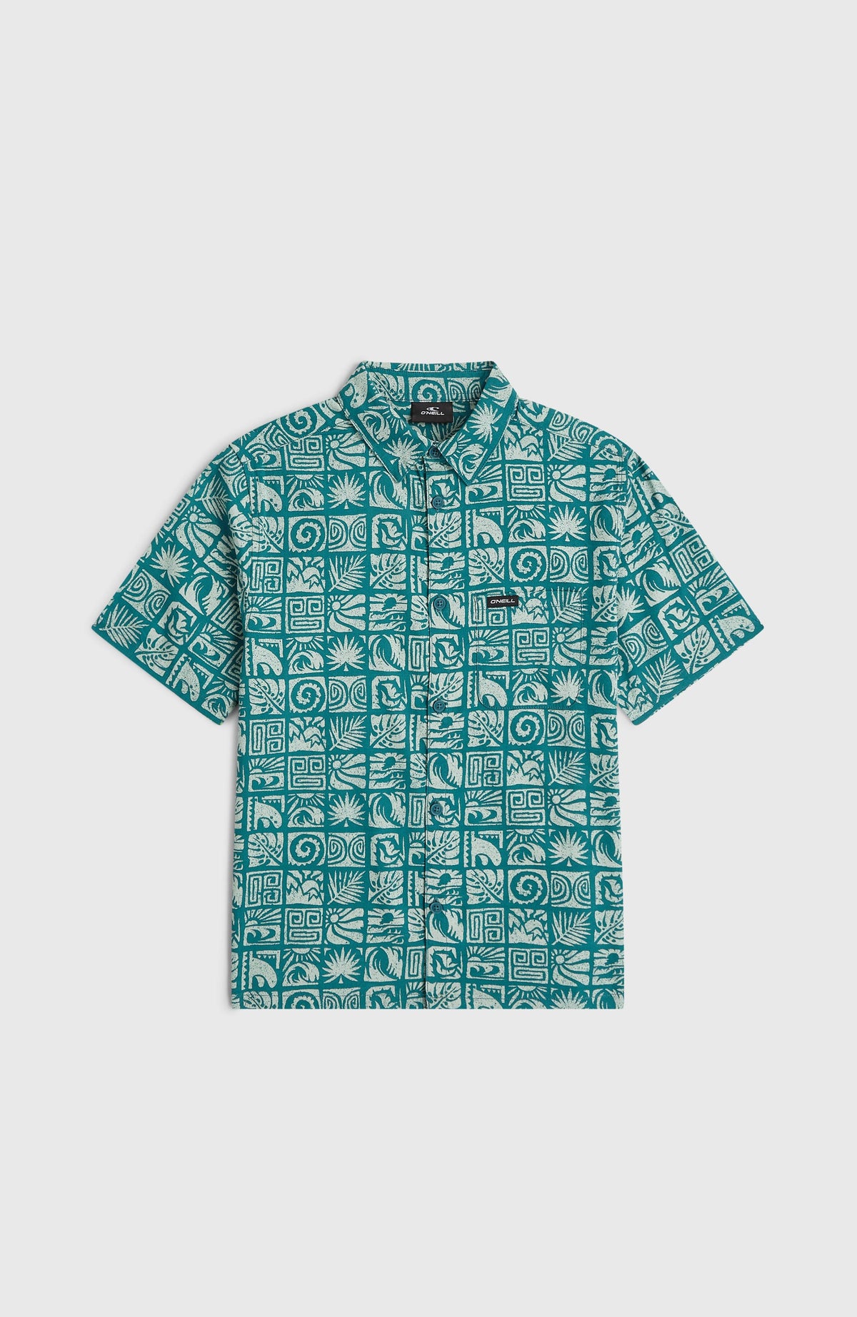 Print Shirt | Blue Bricks