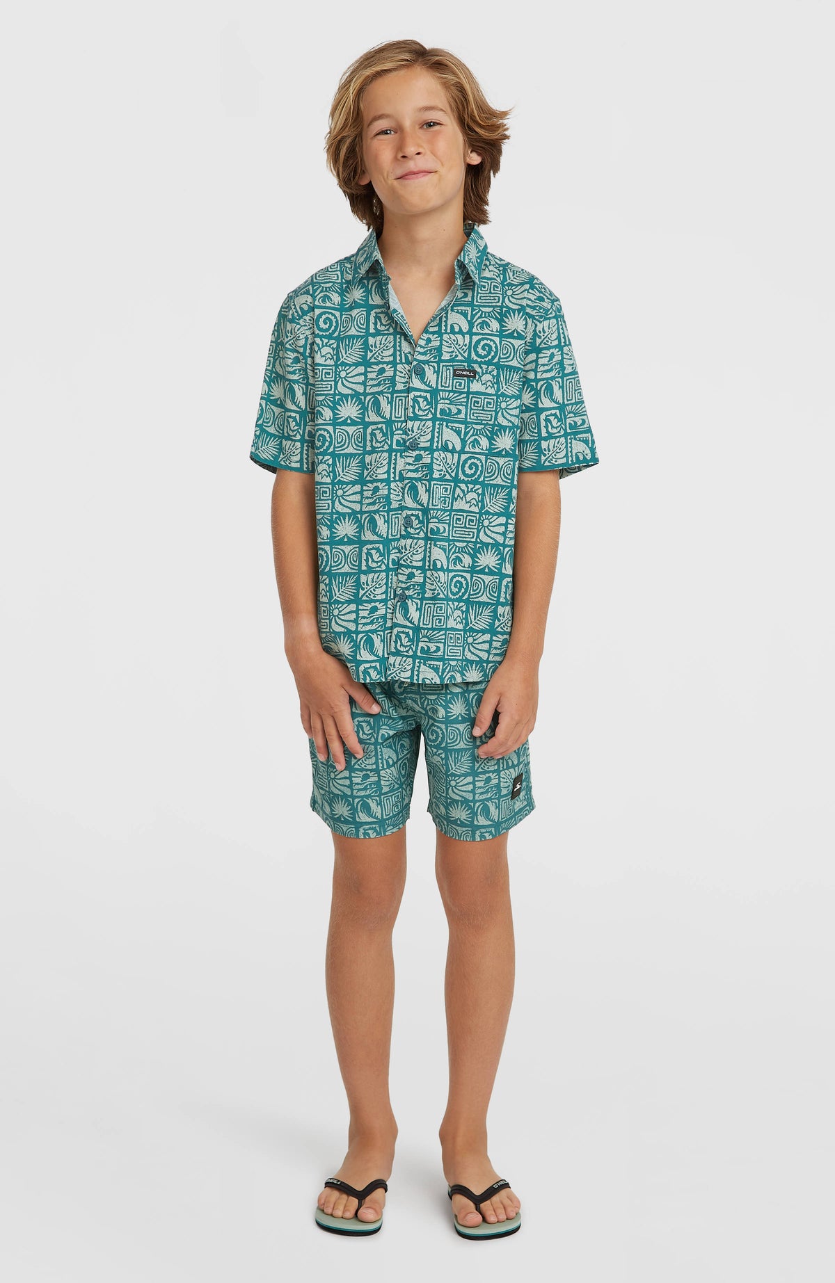 Print Shirt | Blue Bricks