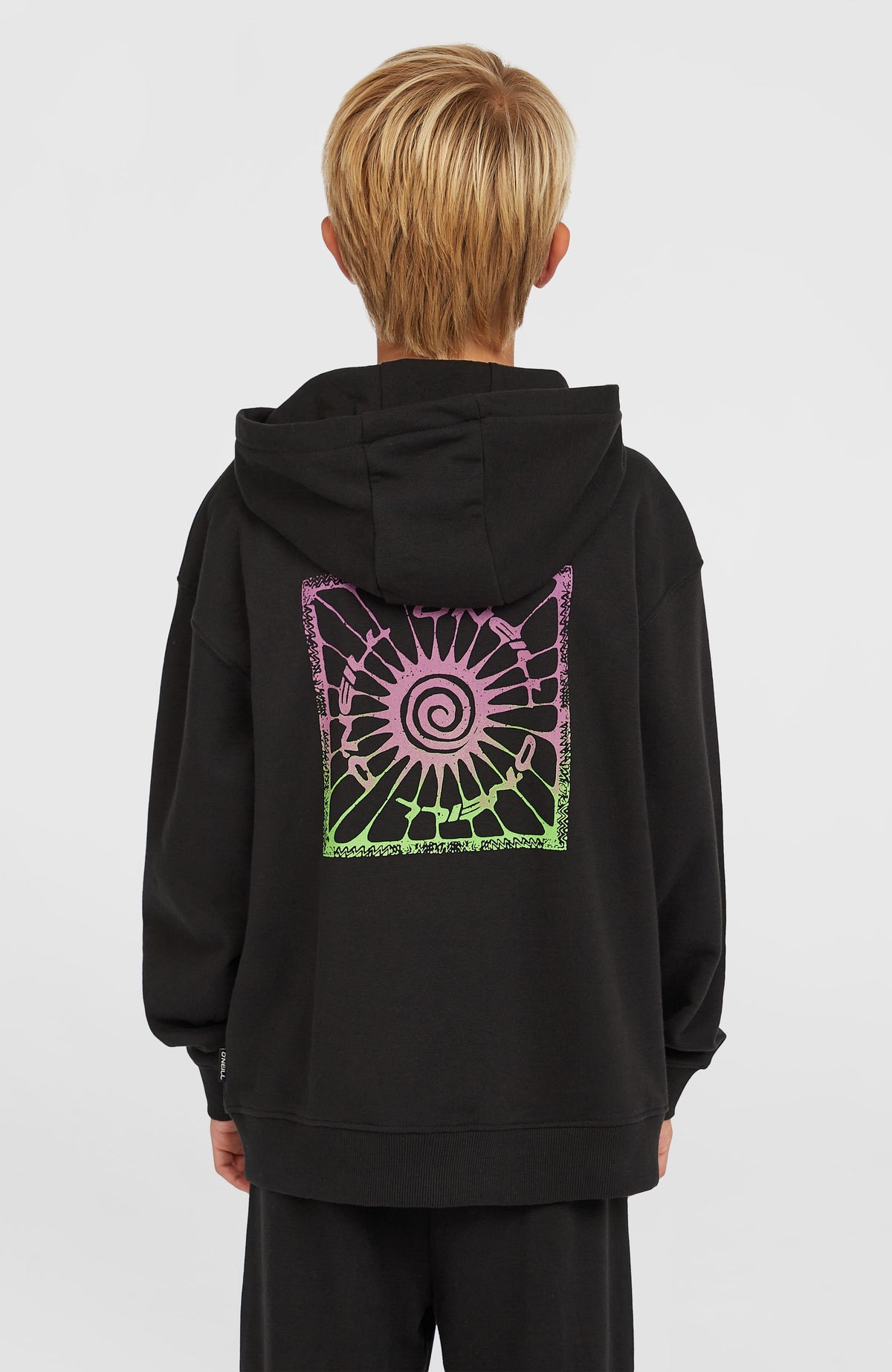 Graphic Full Zip Hoodie | Black Out