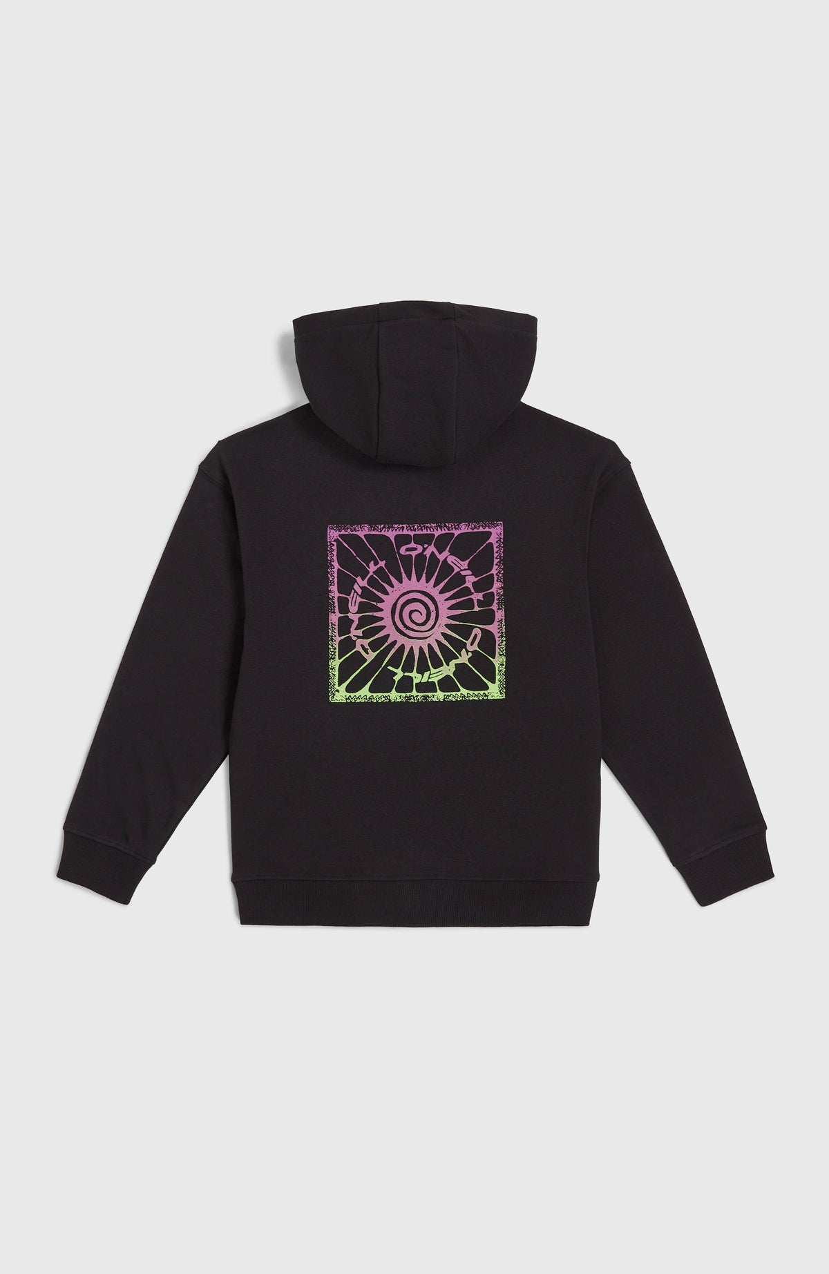 Graphic Full Zip Hoodie | Black Out