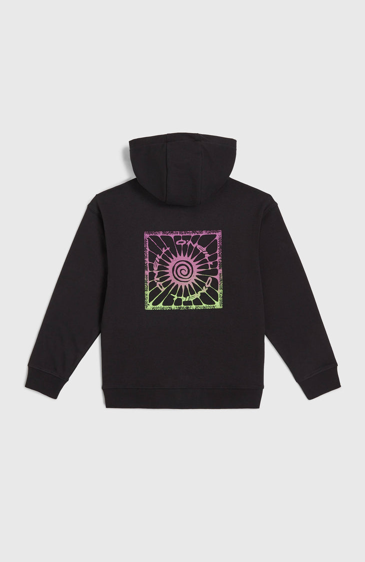 Graphic Full Zip Hoodie | Black Out