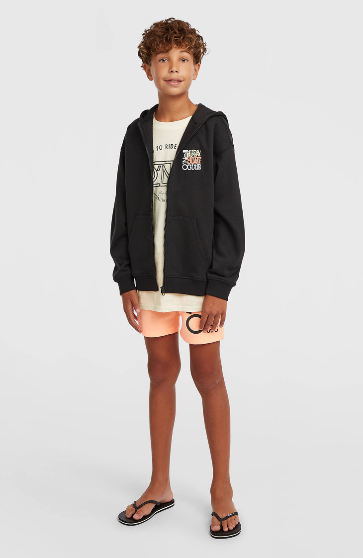 Graphic Full-Zip Hoodie | Black Out
