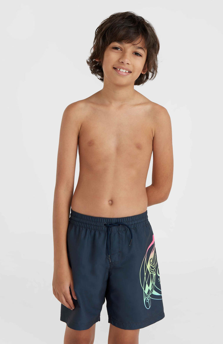 Circle Surfer 14'' Swim Shorts | Outer Space Circle Surfer Grandient Panel Circle Surfer 14'' Swim Shorts | Outer Space Circle Surfer Grandient Panel