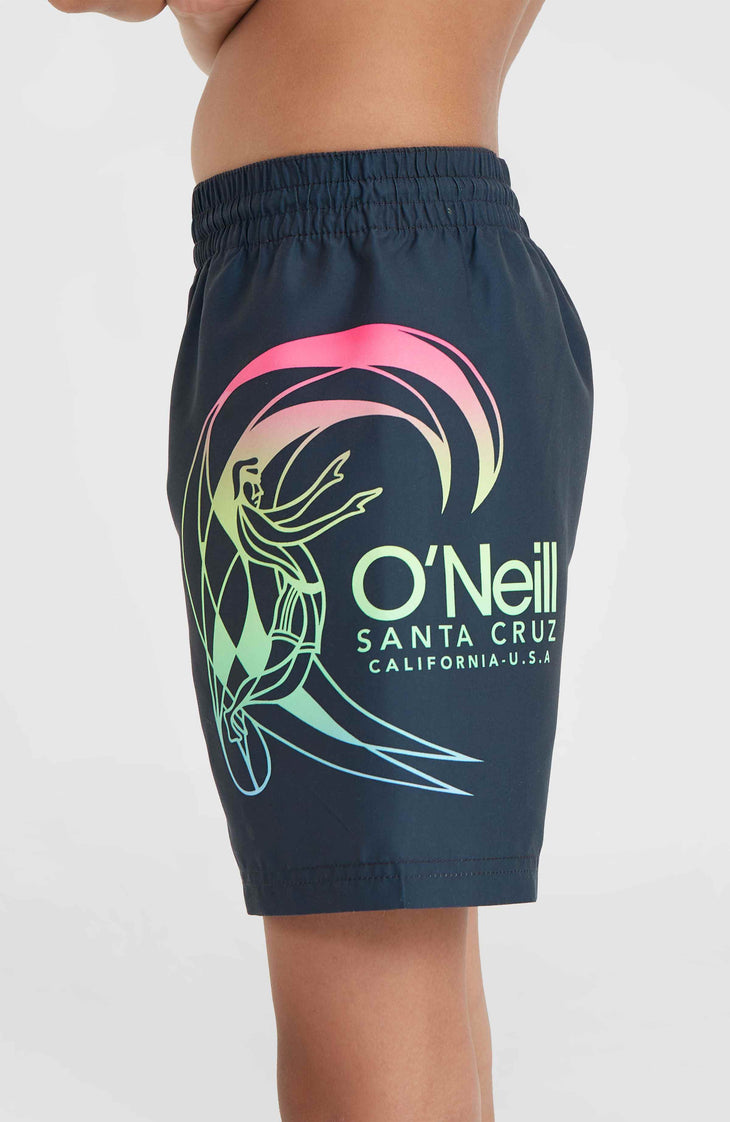 Circle Surfer 14'' Swim Shorts | Outer Space Circle Surfer Grandient Panel