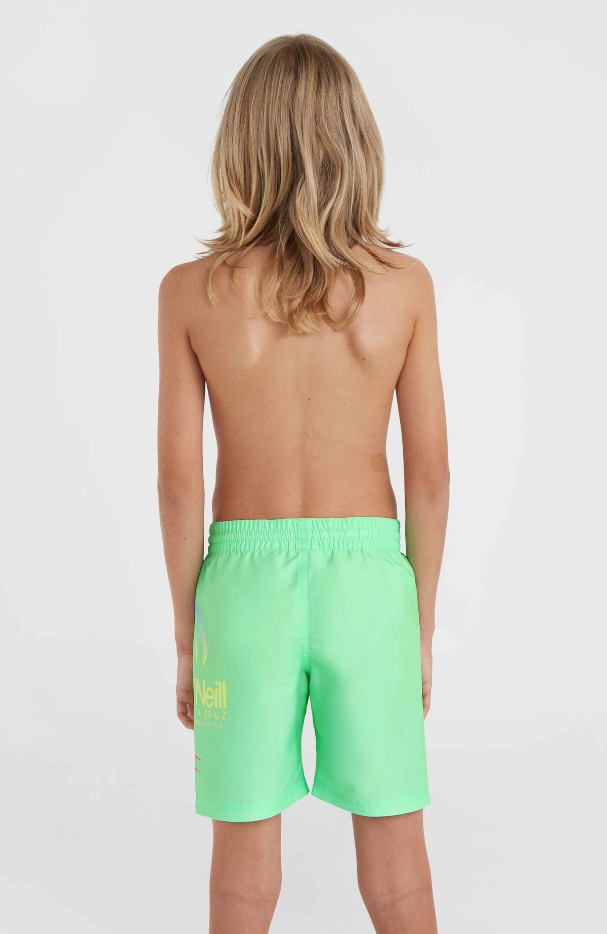 Circle Surfer 14'' Swim Shorts | Neon Green Circle Surfer Gradient Panel