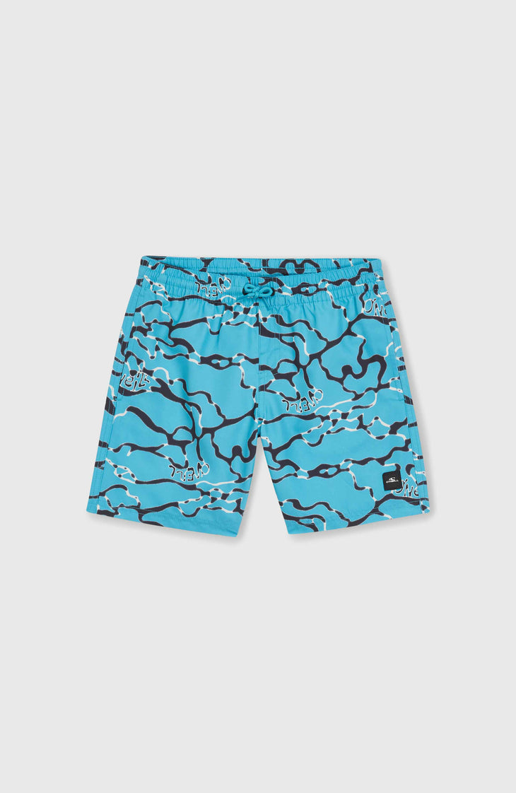 Jack O'Neill Cali Crazy 14'' Swim Shorts | Light Blue Ocean View