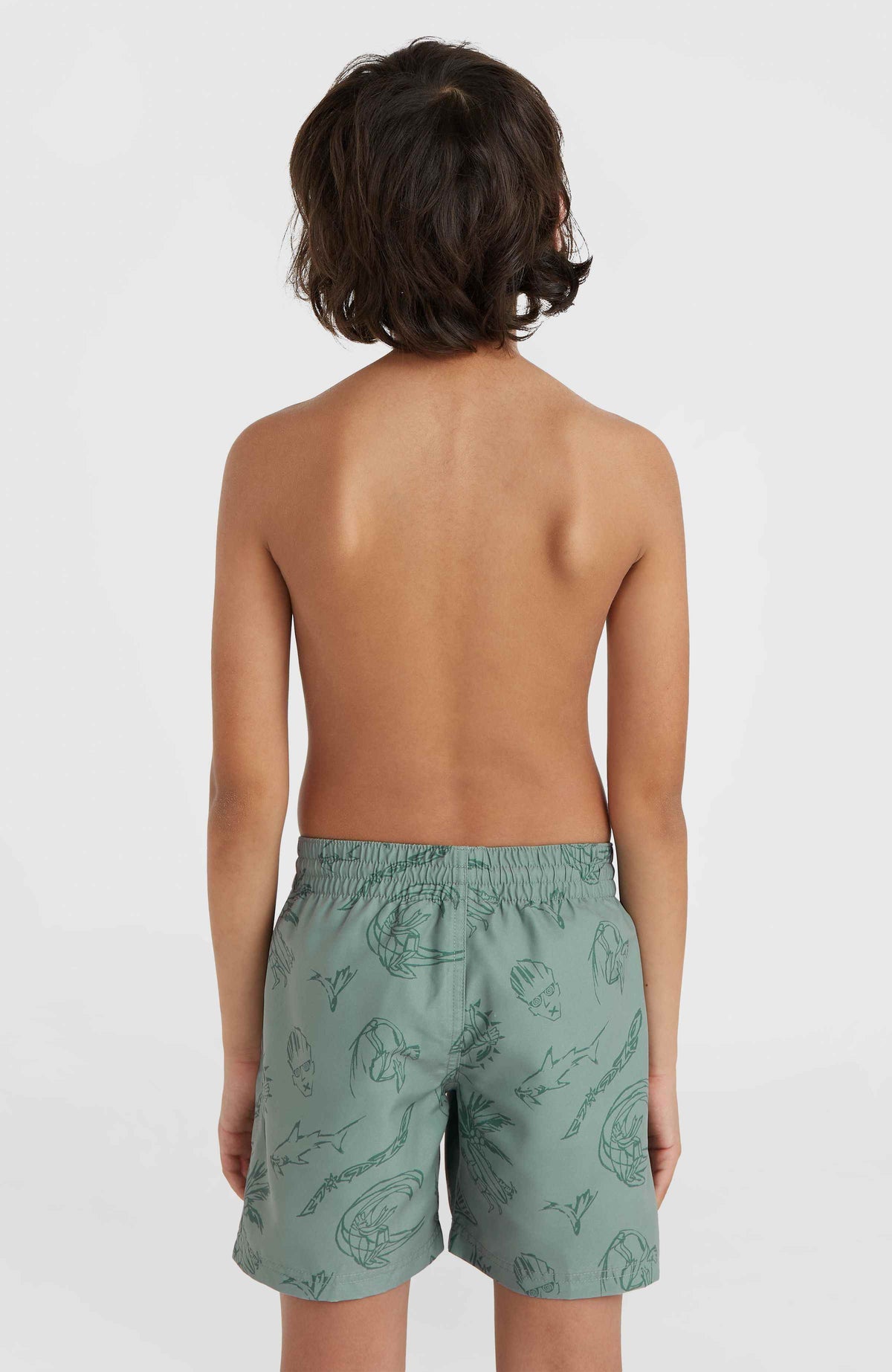 Mix and Match Cali Print 13'' Swim Shorts | Green Vintage Surfer